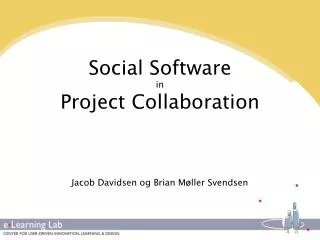 Social Software in Project Collaboration