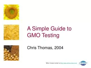 A Simple Guide to GMO Testing