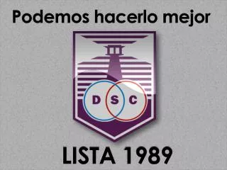 podemos hacerlo mejor