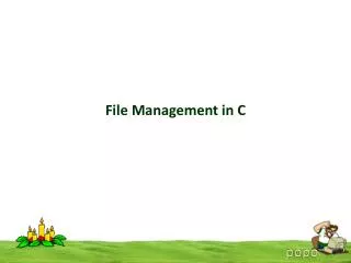 File Management in C