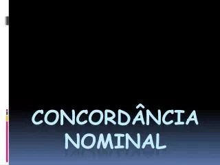 concord ncia nominal