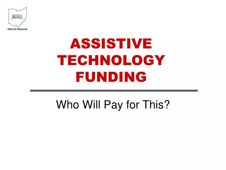 assistive technology funding