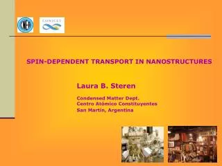 SPIN-DEPENDENT TRANSPORT IN NANOSTRUCTURES
