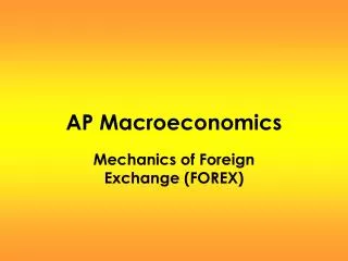 AP Macroeconomics