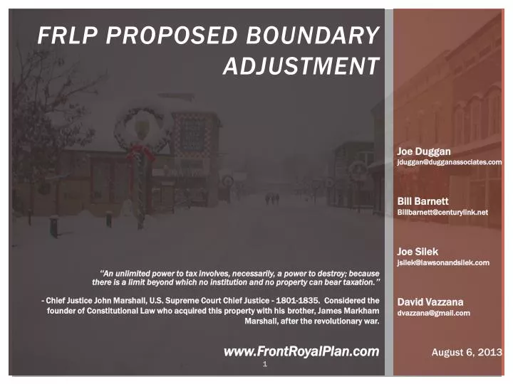 frlp proposed boundary adjustment