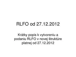 rlfo od 27 12 2012