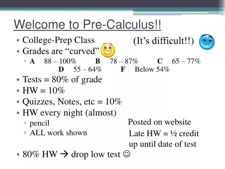 welcome to pre calculus