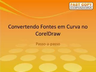 convertendo fontes em curva no coreldraw