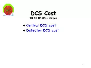 DCS Cost TB 10.05.05 L.Jirden