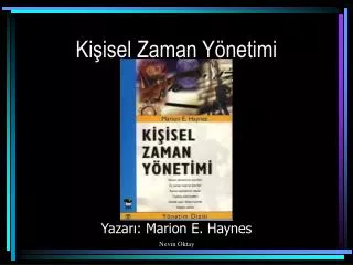 ki isel zaman y netimi
