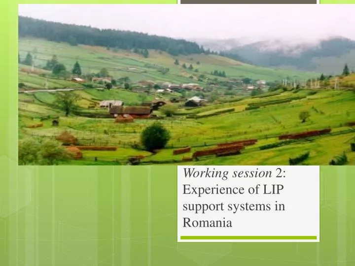 working session 2 experience of lip support systems in romania