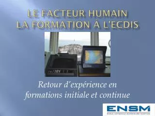 le facteur humain la formation l ecdis