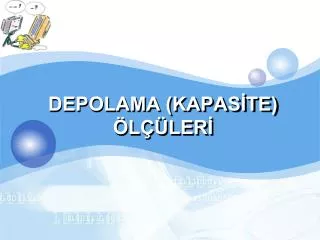 depolama kapas te l ler