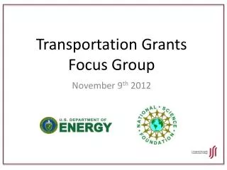 Transportation Grants Focus Group