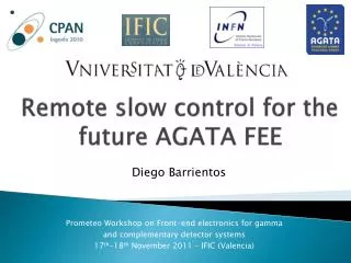 Remote slow control for the future AGATA FEE