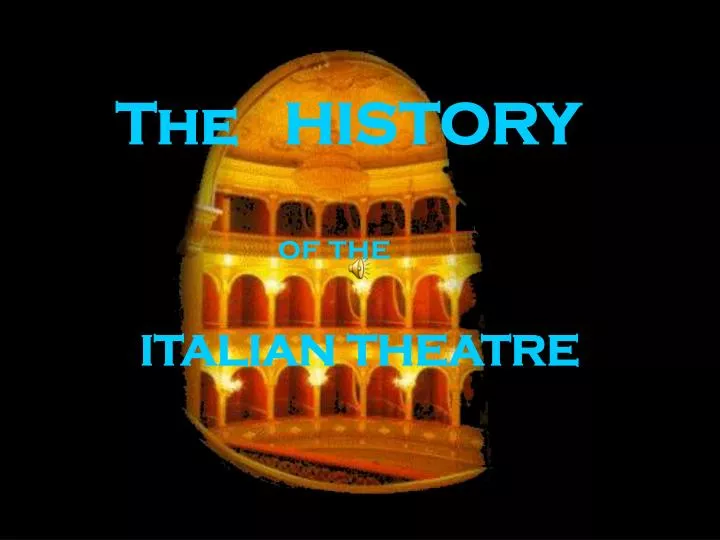 italian theatre