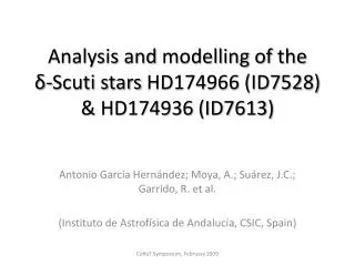 Analysis and modelling of the ?- Scuti stars HD174966 (ID7528) &amp; HD174936 (ID7613)