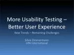Usability Testing: Enhancing User Experience and Addressing Current Trends and Challenges - slide 1