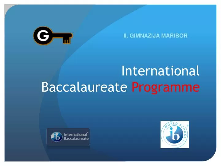 international baccalaureate programme