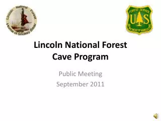 Lincoln National Forest Cave Program