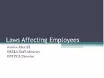 Laws Affecting Employees - slide 1