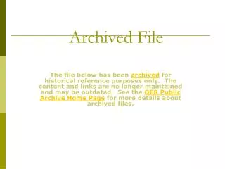 Archived File