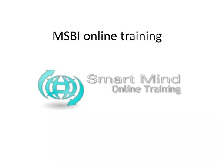 msbi online training