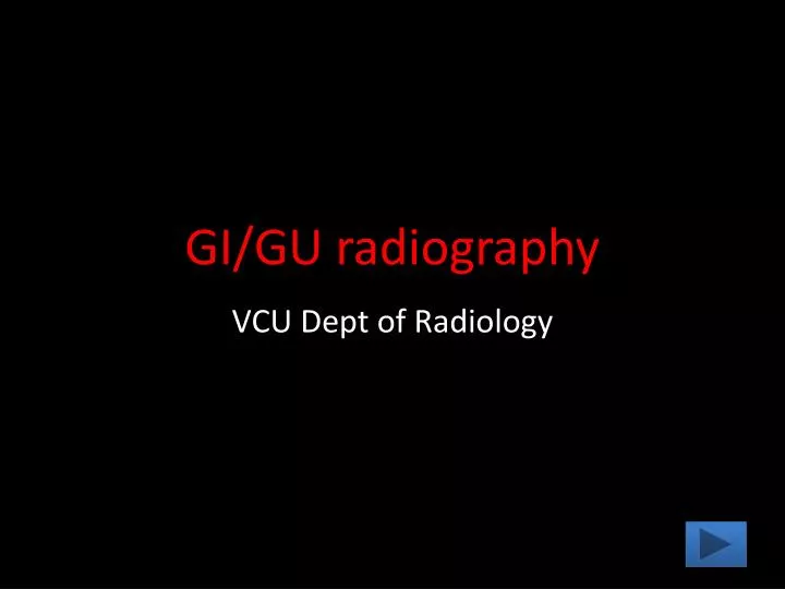 gi gu radiography
