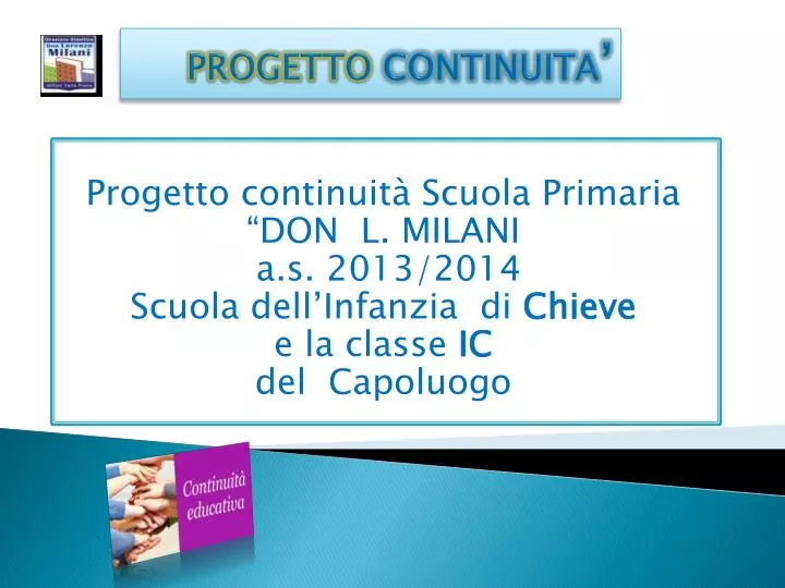 progetto continuita