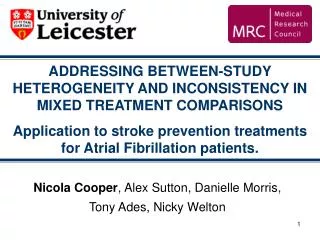 ADDRESSING BETWEEN-STUDY HETEROGENEITY AND INCONSISTENCY IN MIXED TREATMENT COMPARISONS