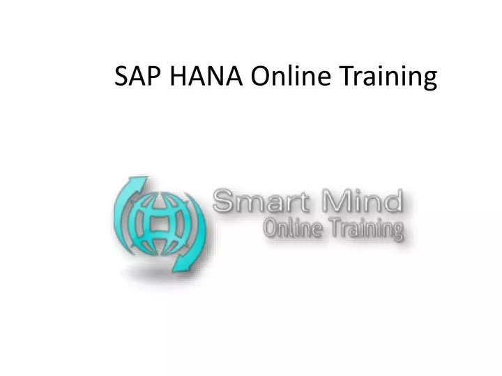 sap hana online training