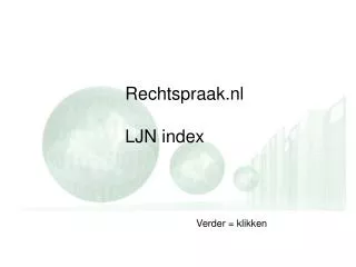 rechtspraak nl ljn index