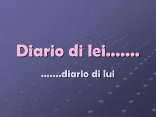 diario di lei