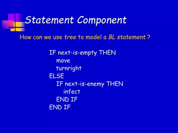 statement component