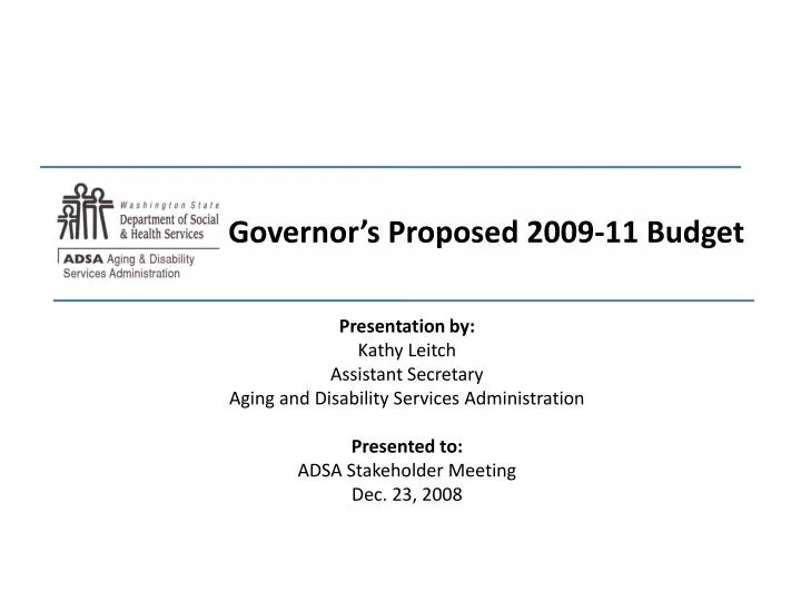 governor s proposed 2009 11 budget