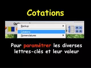 cotations