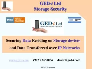 GED- i Ltd Storage Security