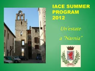 iace summer program 2012