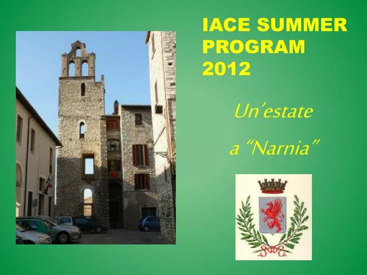 iace summer program 2012