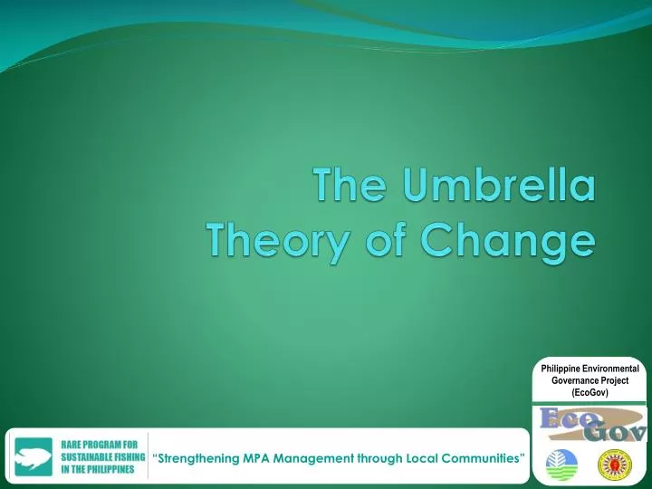 the umbrella theory of change