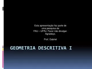geometria descritiva i