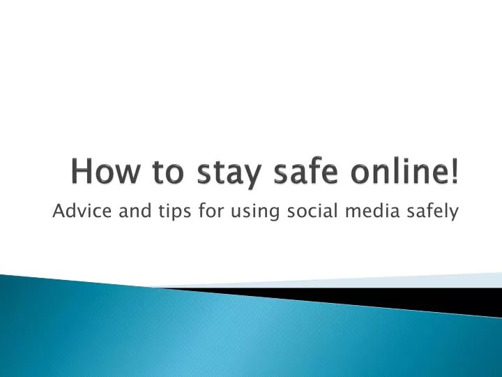 how to stay safe online