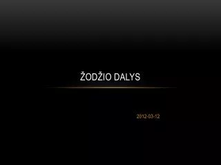 od io dalys