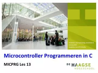 microcontroller programmeren in c