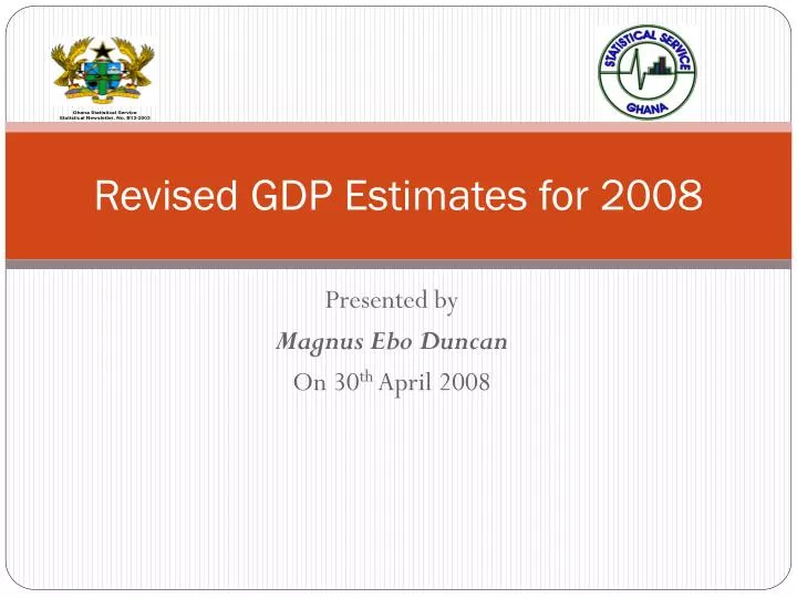 revised gdp estimates for 2008
