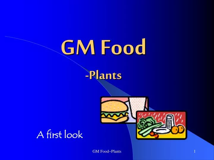 presentation about gm food