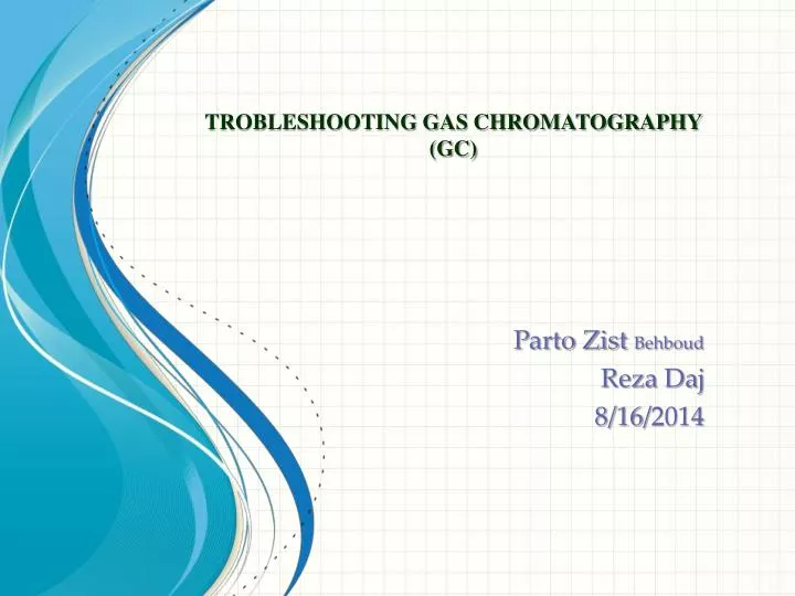 trobleshooting gas chromatography gc