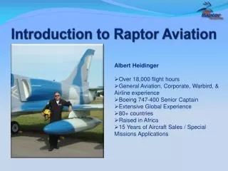 Introduction to Raptor Aviation