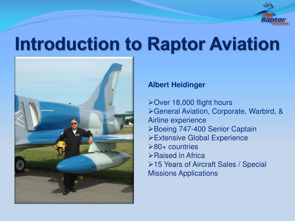 PPT - Introduction to Raptor Aviation PowerPoint Presentation, free ...