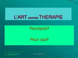 l art comme therapie